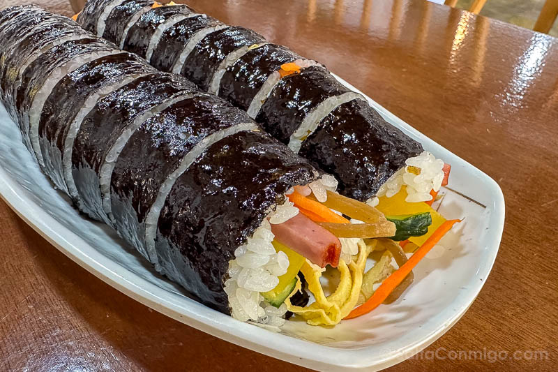 Que Comer en Corea del Sur Gimbap