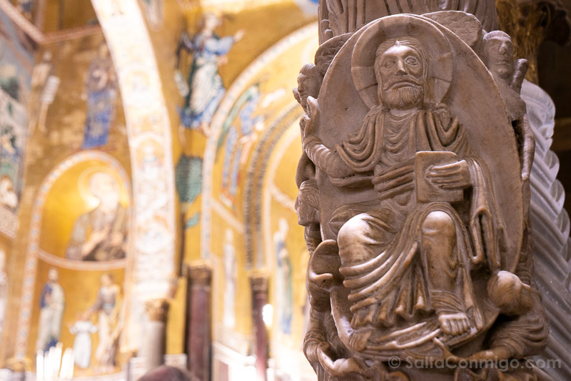 Capilla Palatina Palermo Sicilia Capitel