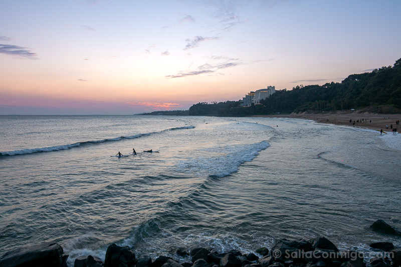 Que Ver en Jeju Playa Jungmun Saekdal Atardecer