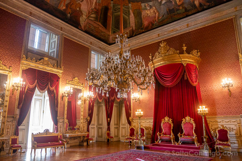 Palacio Nacional de Ajuda Lisboa Salon Trono