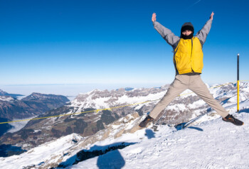 Titlis Suiza Cima Salto