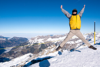 Titlis Suiza Cima Salto