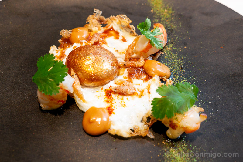 Recomendaciones Donde Comer en Barcelona Disfrutar Huevo Frito Crustaceos
