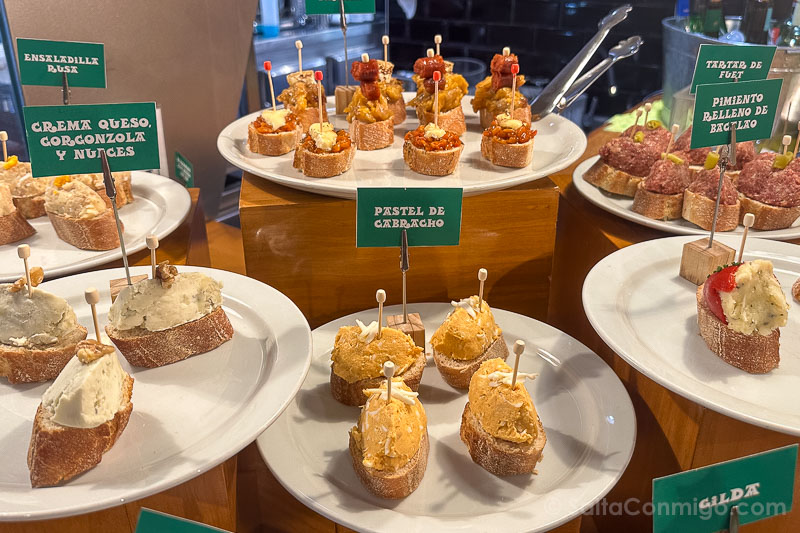 Comer en Barcelona Txiribita Pintxos