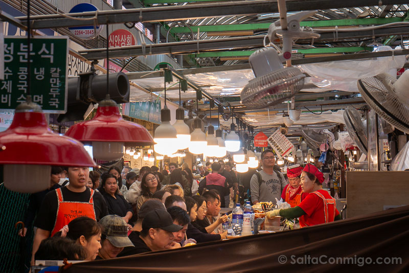 Donde Comer en Seul Mercado Gwangjang