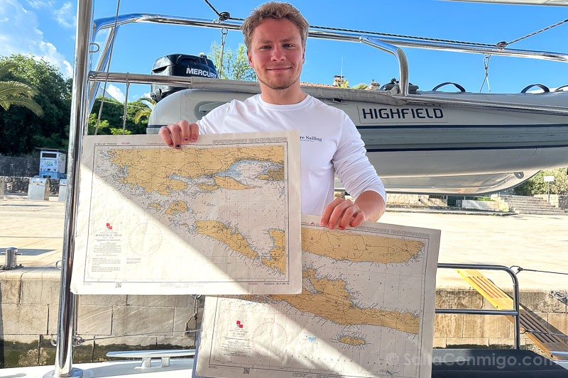 Viaje en barco por Croacia Catamaran Julius Mapa