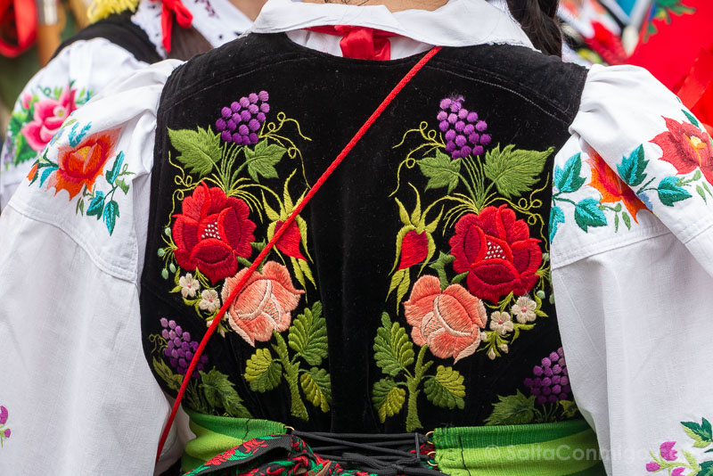 Corpus Christie en Polonia Lowicz Trajes Detalle Bordado