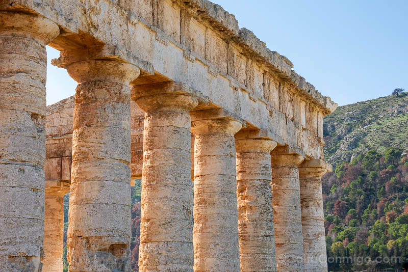 Templo de Segesta Sicilia Columnas