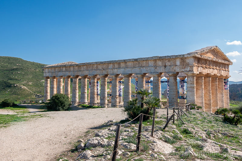 Templo de Segesta Sicilia Lateral