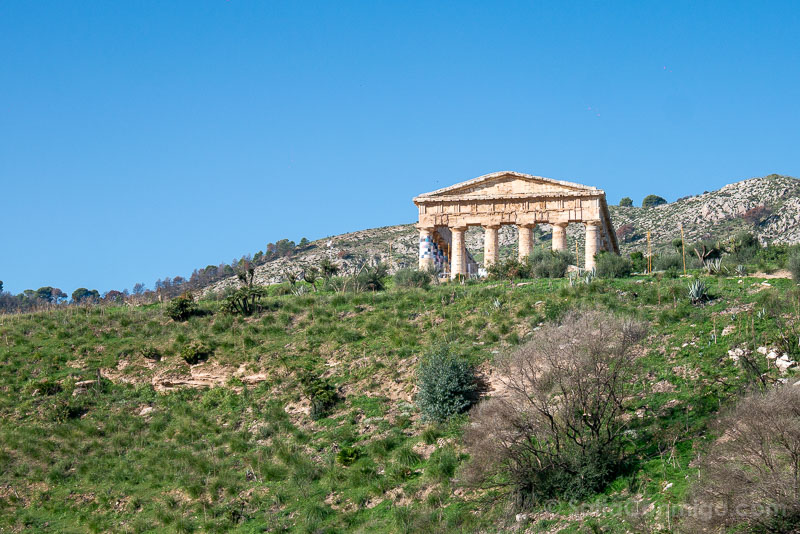 Templo de Segesta Sicilia Vista Entrada