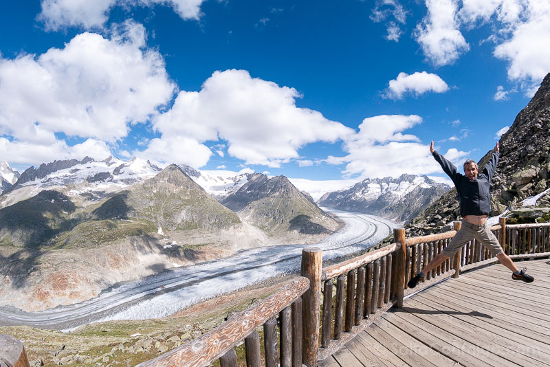 Glaciar Aletsch Suiza Bettmerhorn Salto