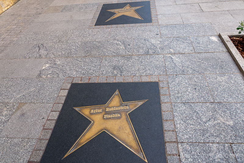 Lodz Calle Piotrkowska Polonia Aleja Gwiazd Estrella Arthur Rubinstein