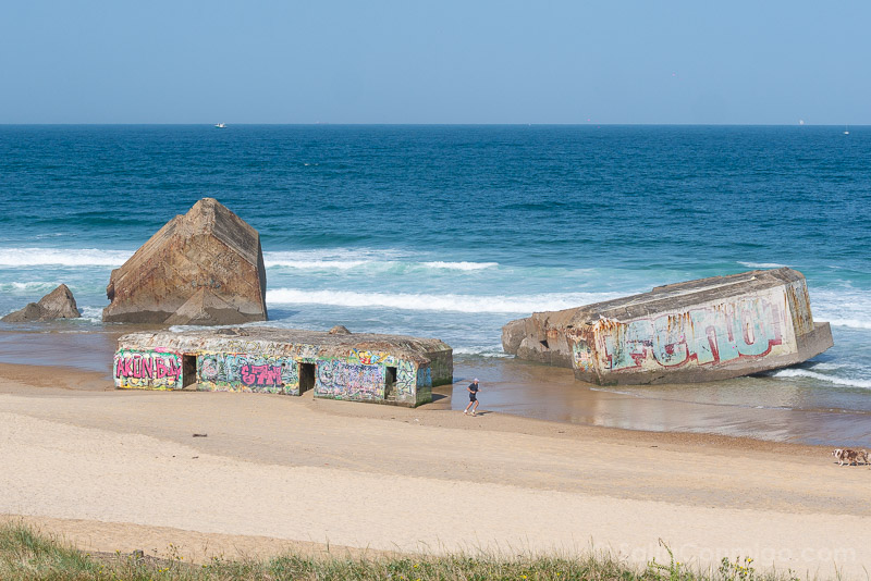 Bunkeres en la playa Que visitar en Capbreton