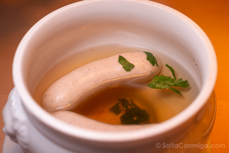 Weisswurst comer en Berna