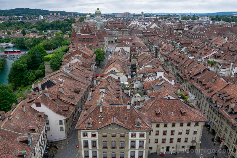 Las vistas desde la torre de la Catedral de Berna