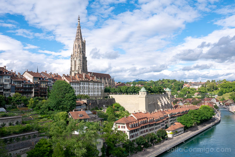 La vista desde el Kirchenfeldbrücke