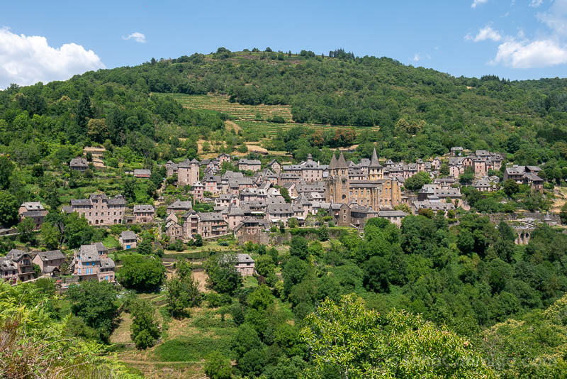 Conques desde el mirador de Le Bancarel