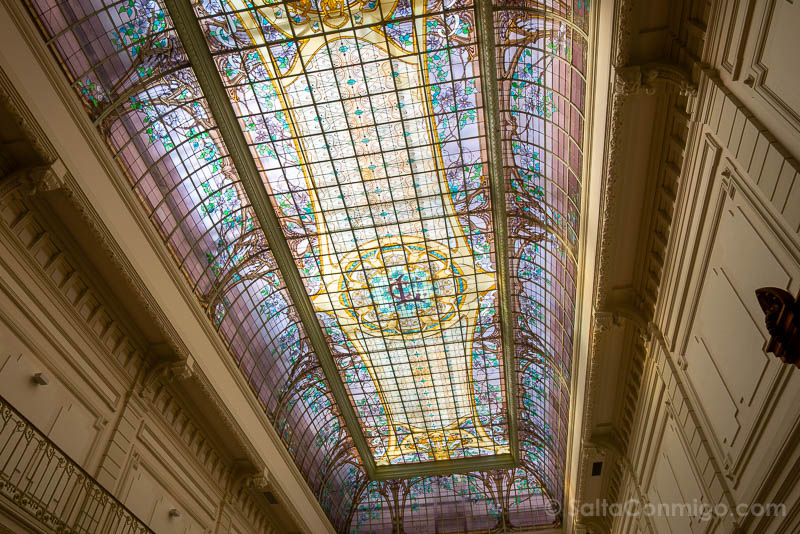 Vidriera Crédit Lyonnais Art Nouveau Nancy