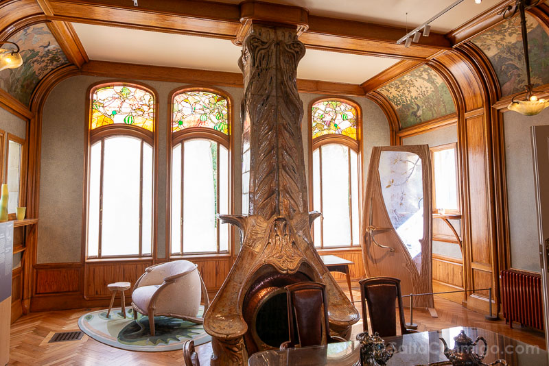 Sala Villa Majorelle Chimenea Art Nouveau en Nancy