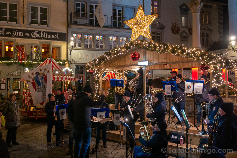 Mercadillo navideño de Lucerna Franziskanerplatz Música