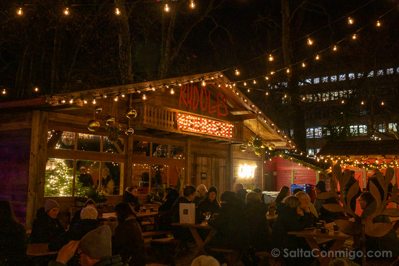 Fondue Chalet en el mercado navideño de Lucerna Rudolf's Christmas
