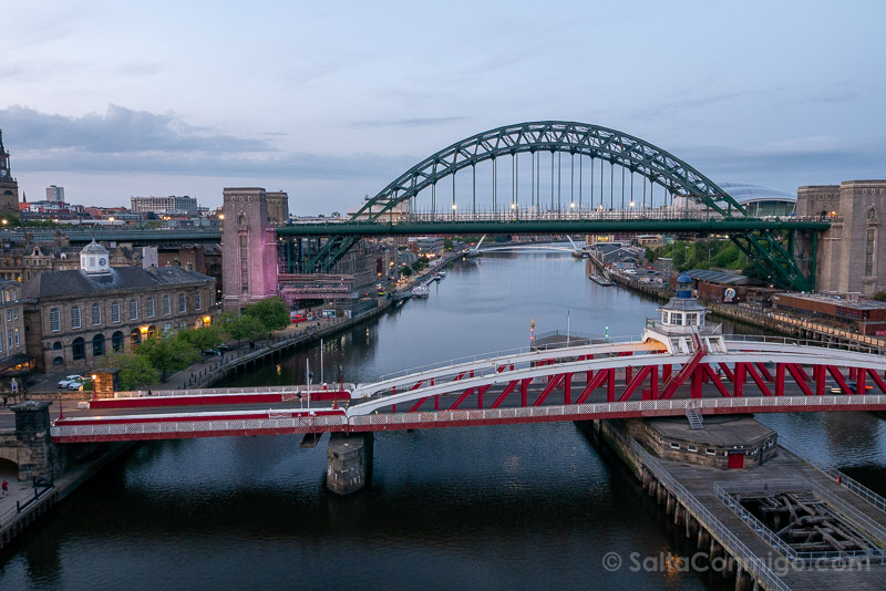 Puentes de Newcastle desde el High Level Bridge